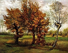 Autumn Landscape with Four Trees