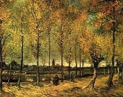 Lane with Poplars