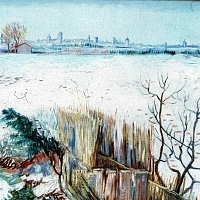 Snowy Landscape with Arles in the Background