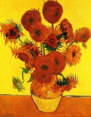 Still Life Vase with Fifteen Sunflowers 3