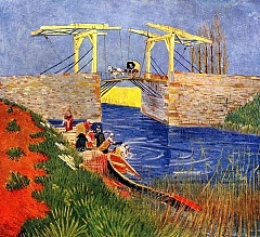 The Langlois Bridge at Arles with Women Washing