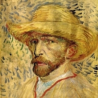 Self-Portrait with Straw Hat 2