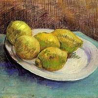 Still Life with Lemons on a Plate