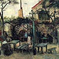 Terrace of a Cafe on Montmartre La Guinguette