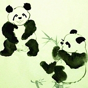 巴蜀熊猫诗意画派创始人高瑞作品@高瑞