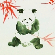 巴蜀熊貓詩意畫派創始人高瑞作品