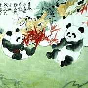 巴蜀熊貓詩意畫派創始人高瑞作品